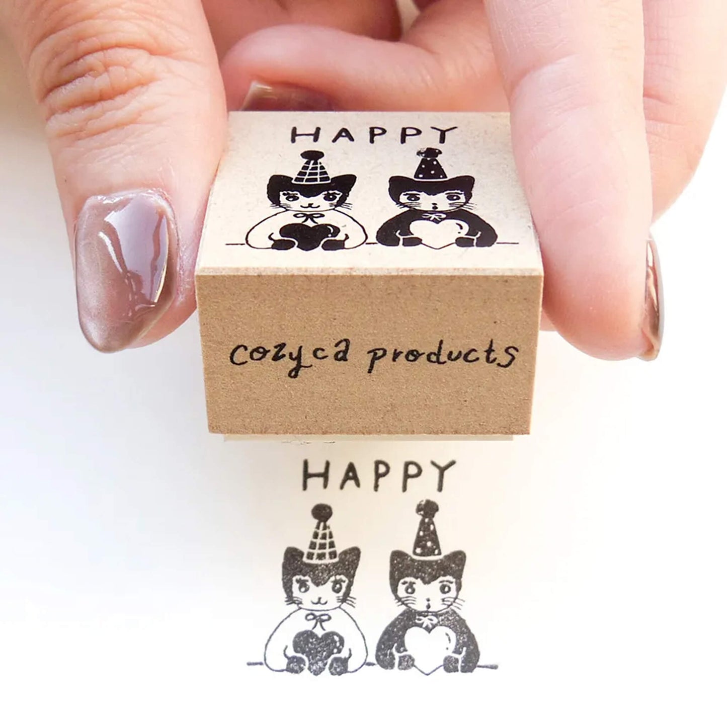 Cozyca Rubber Stamp - HAPPY [Gummistämpel]