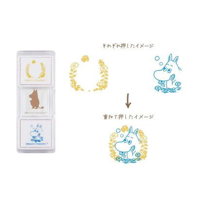 Kutsuwa × Moomin Hancoco Slide Layer Stamp