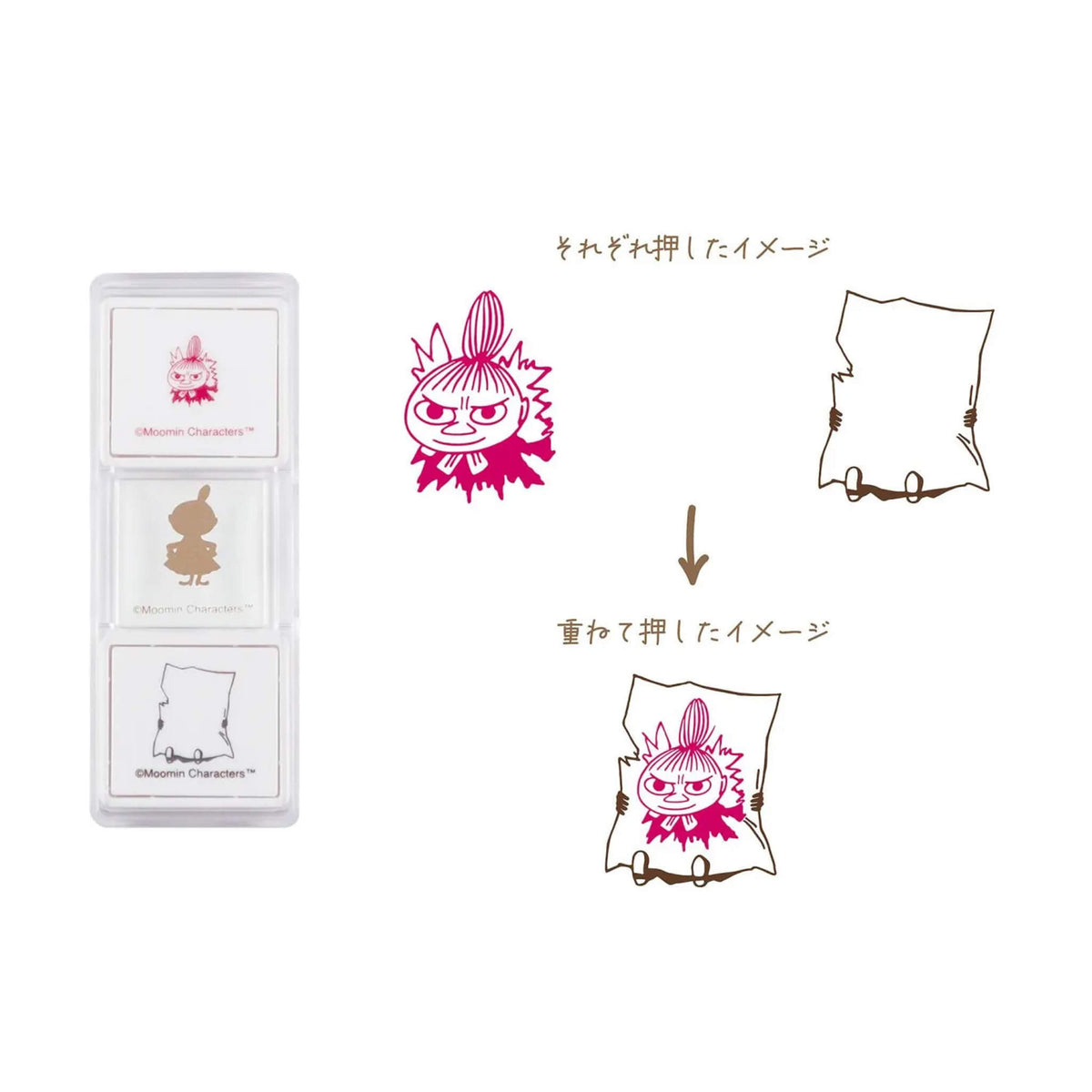 Kutsuwa × Moomin Hancoco Slide Layer Stamp