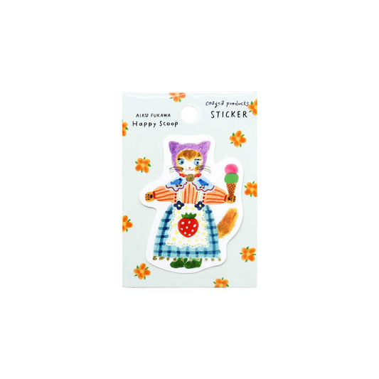 Cozyca Waterproof Sticker - Happy Scoop