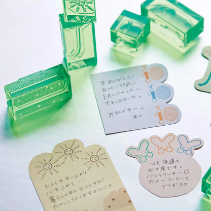 King Jim HITOTOKI Kori Jirushi Ice Cube Stamp Set - Hidamari