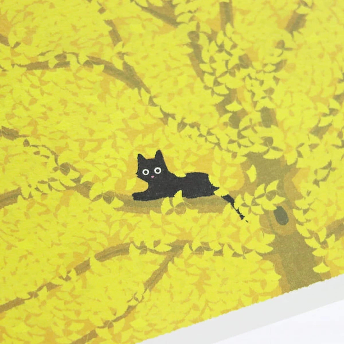 Active Corporation × Toshinori Mori Tabineko Autumn Postcard - Hidden Among the Leaves