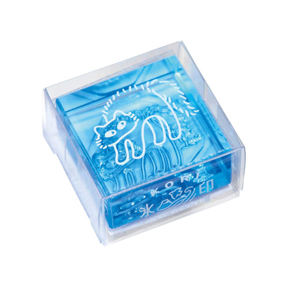 King Jim HITOTOKI Kori Jirushi Ice Cube Stamp Large - Hissing Cat