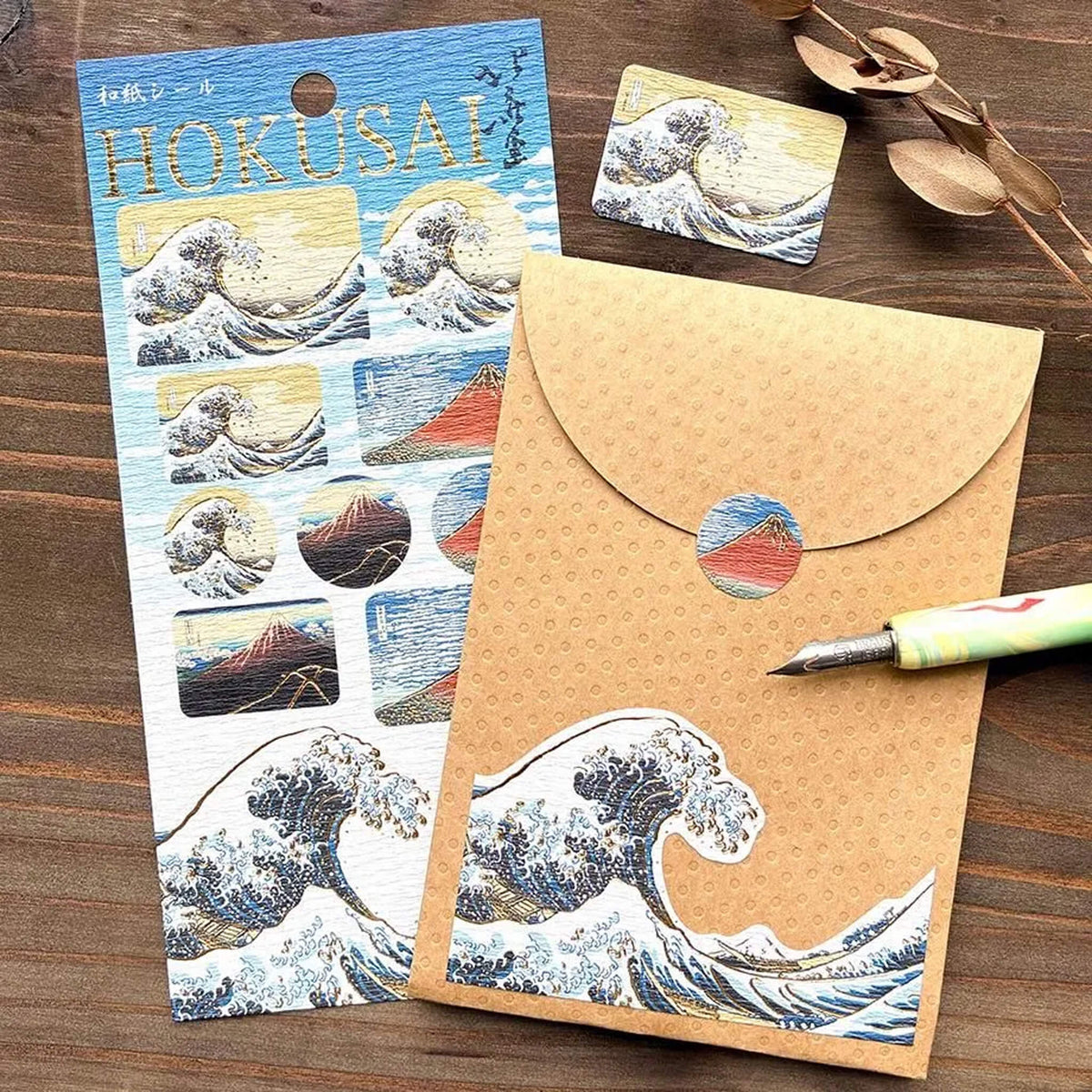 Cozyca Hyogensha Washi Sticker Sheet - Hokusai [Klistermärkeark]