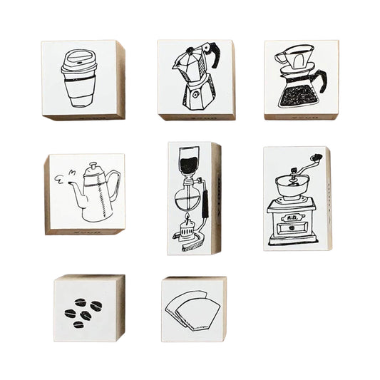 36 Sublo × Hoshino Shiho Rubber Stamps - Coffee Goods