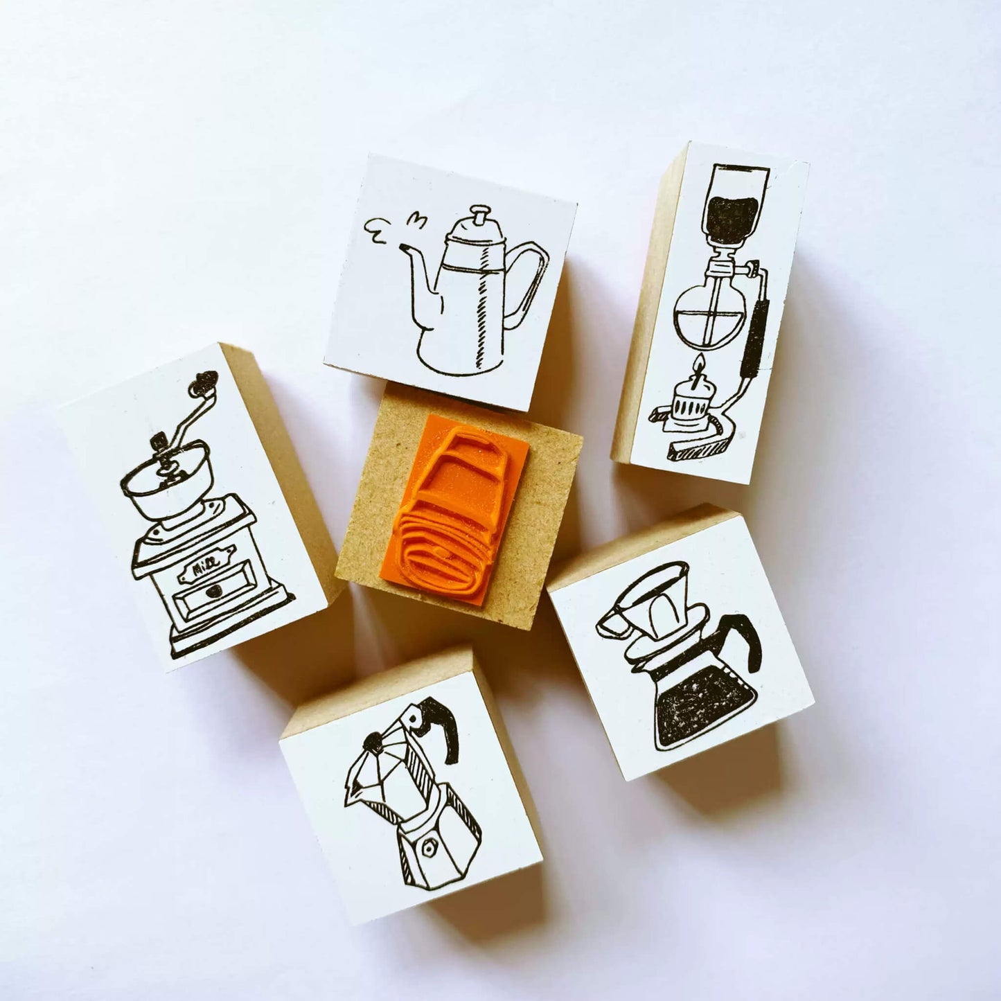 36 Sublo × Hoshino Shiho Rubber Stamps - Coffee Goods