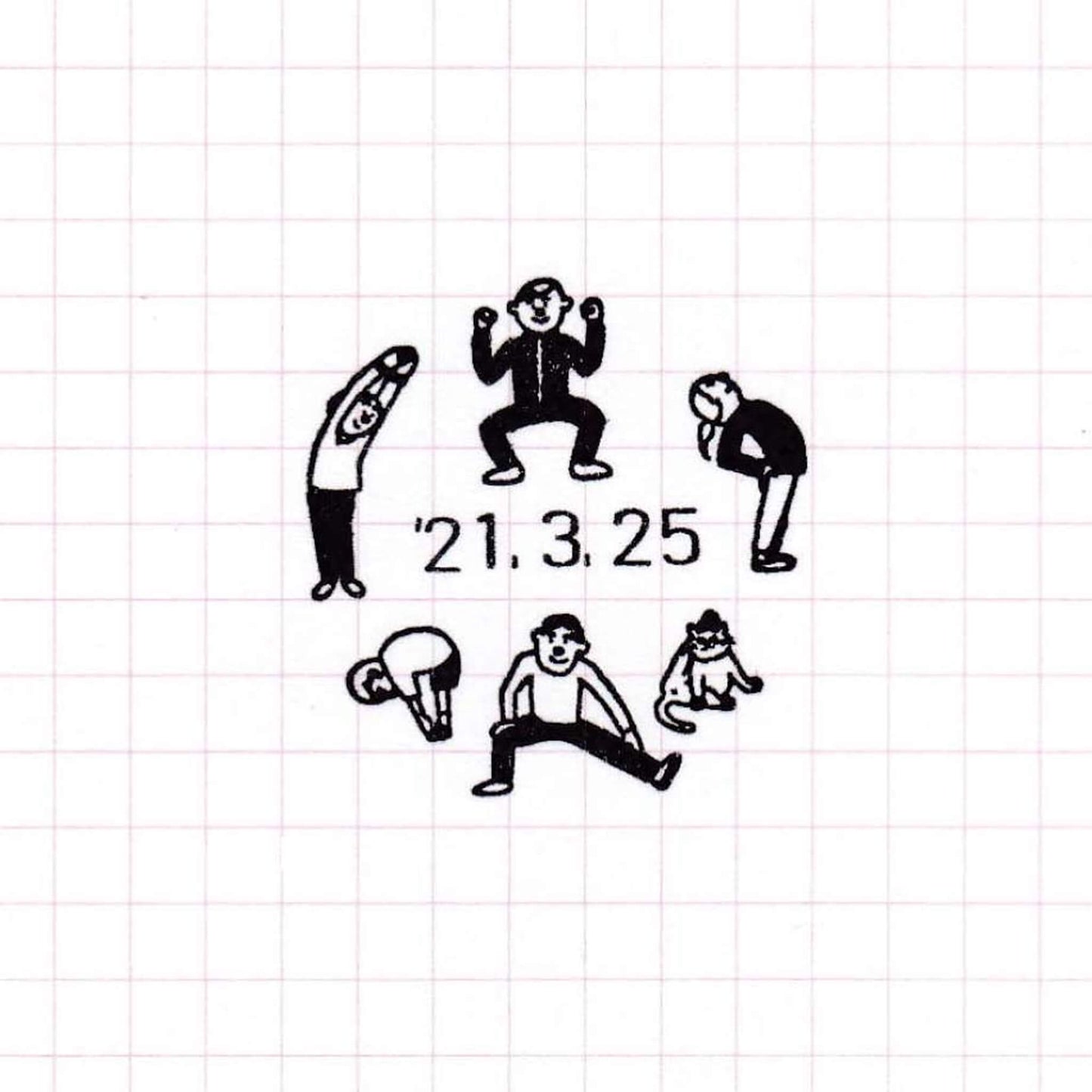 36 Sublo × Hoshino Shiho Rotating Date Stamp - Gymnastics