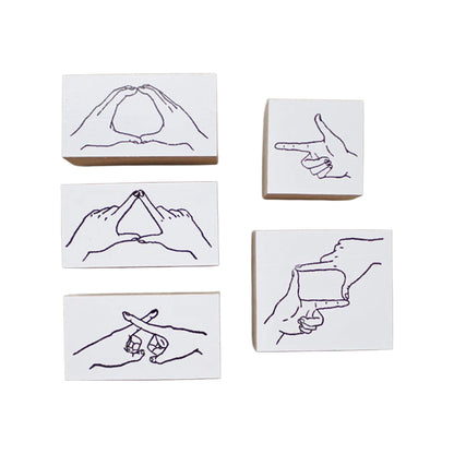 36 Sublo × Hoshino Shiho Rubber Stamps - Hand Marks