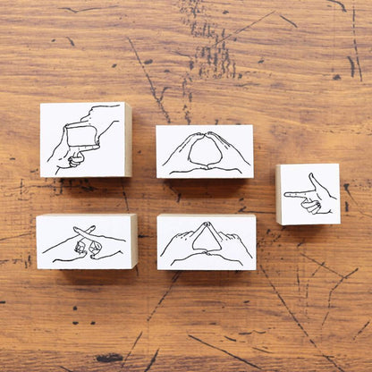 36 Sublo × Hoshino Shiho Rubber Stamps - Hand Marks