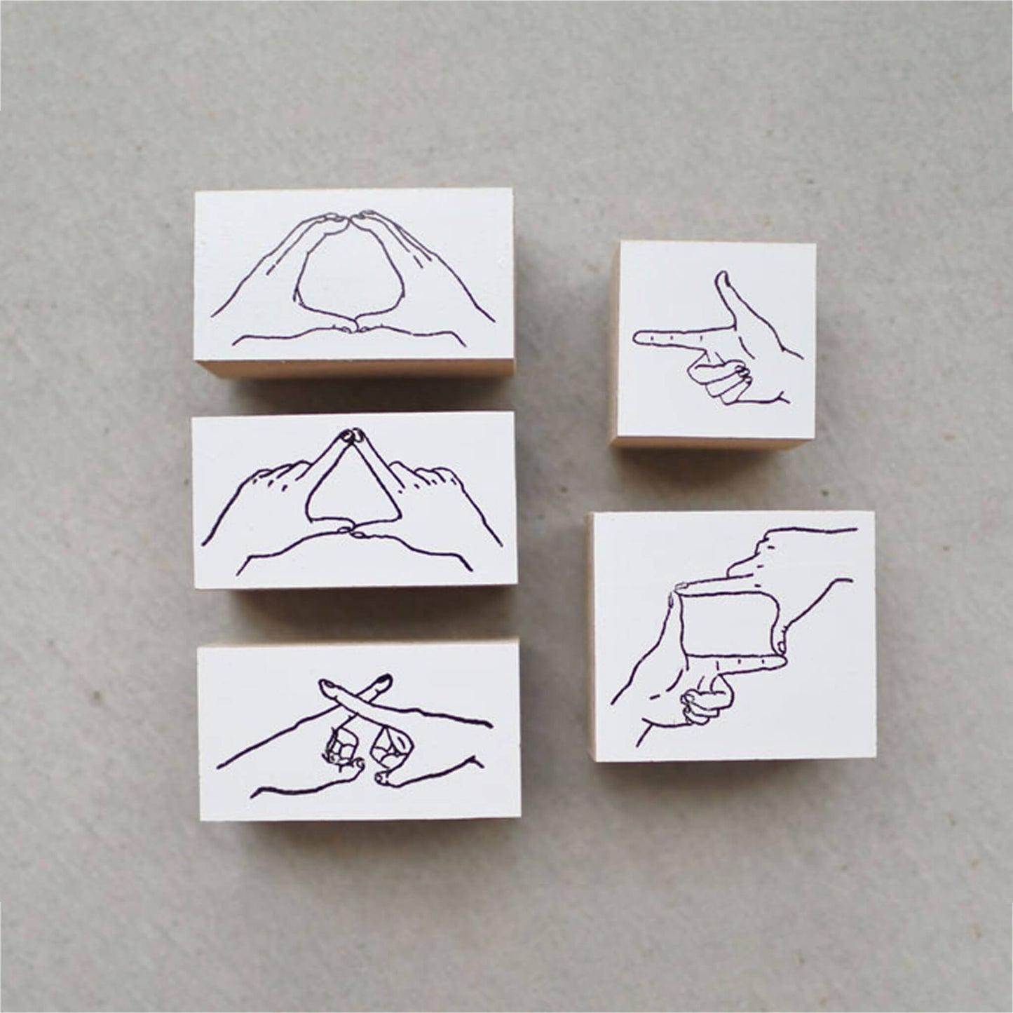36 Sublo × Hoshino Shiho Rubber Stamps - Hand Marks
