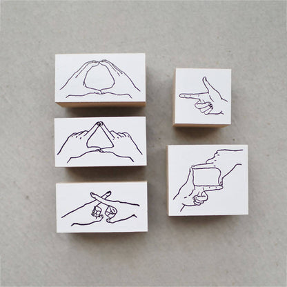 36 Sublo × Hoshino Shiho Rubber Stamps - Hand Marks