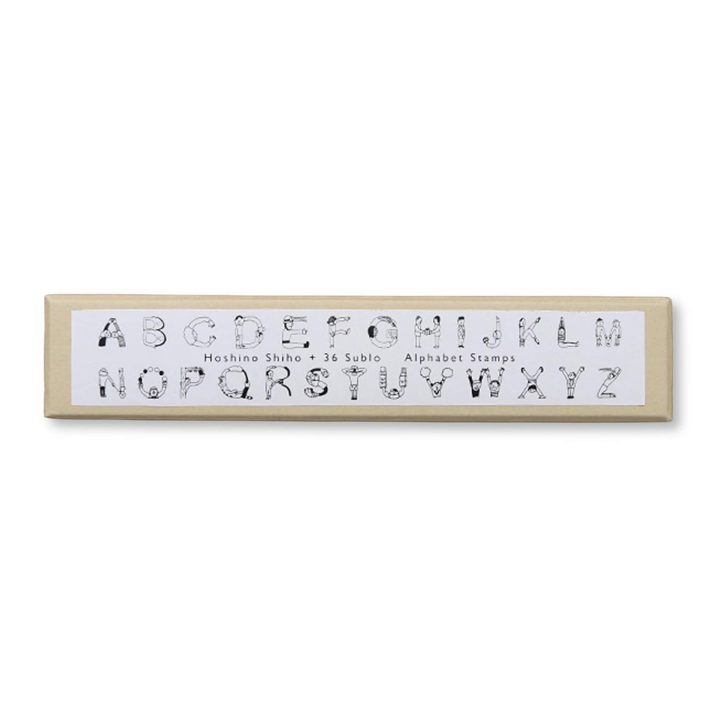 36 Sublo × Hoshino Shiho Alphabet Rubber Stamp Set