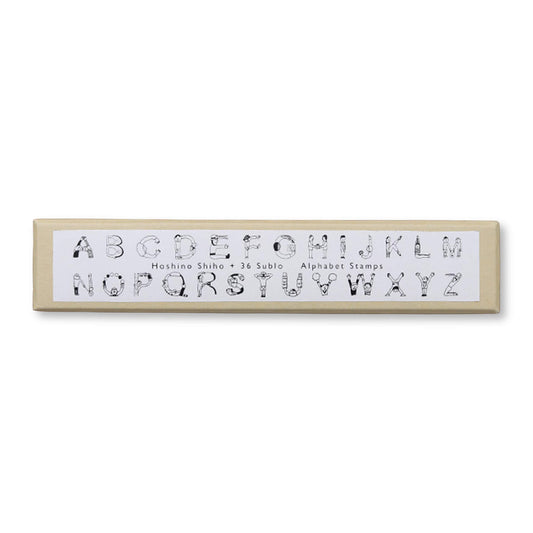 36 Sublo × Hoshino Shiho Alphabet Rubber Stamp Set