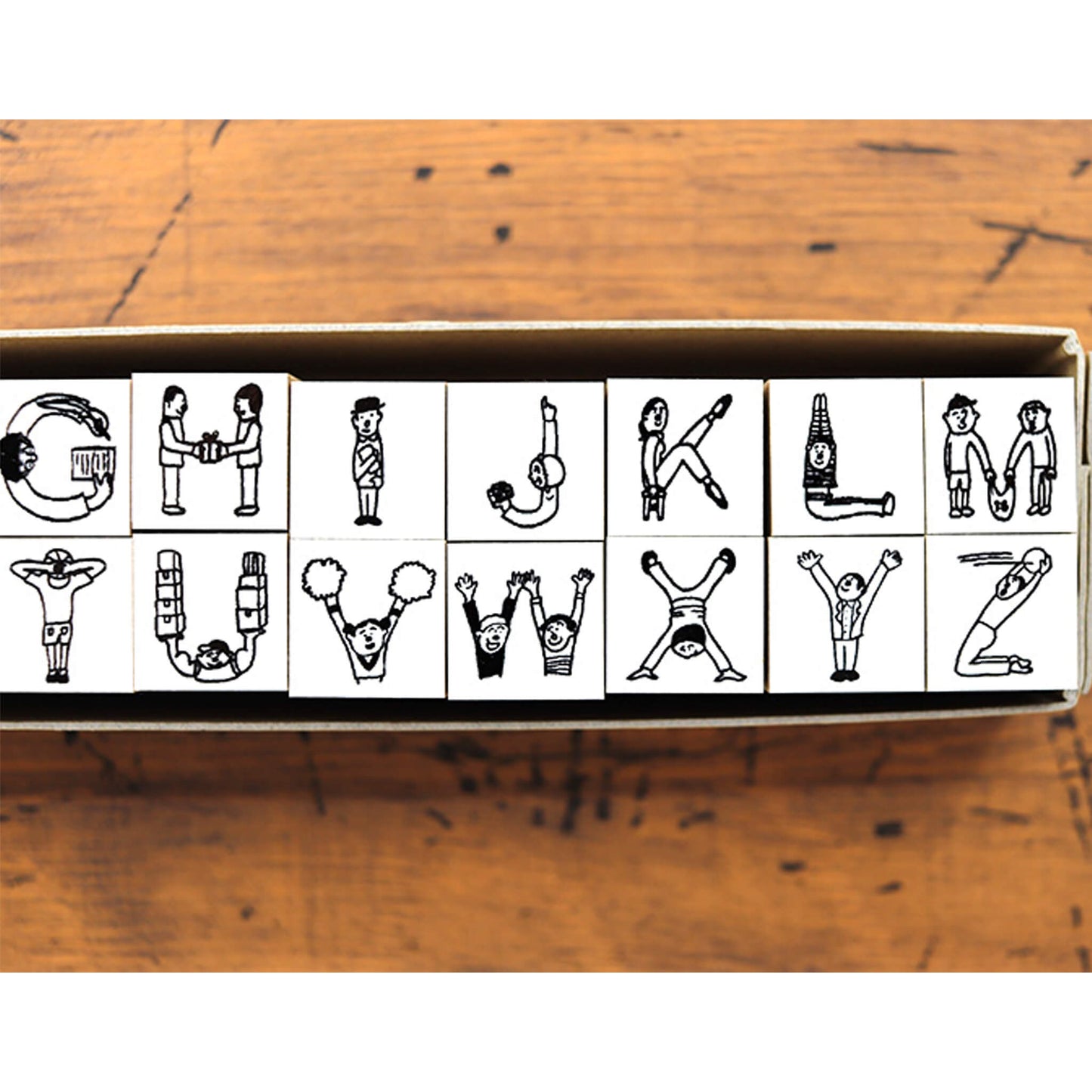 36 Sublo × Hoshino Shiho Alphabet Rubber Stamp Set