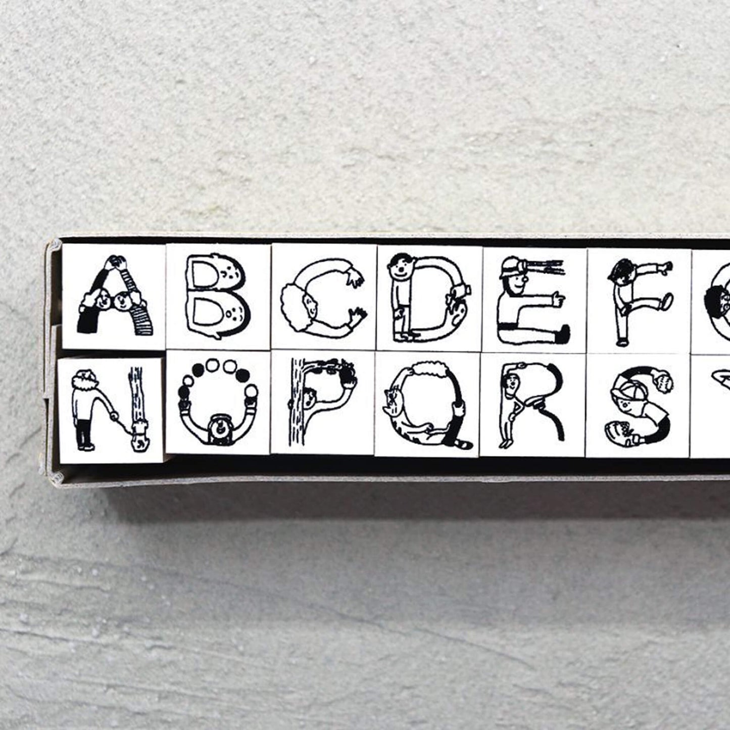36 Sublo × Hoshino Shiho Alphabet Rubber Stamp Set