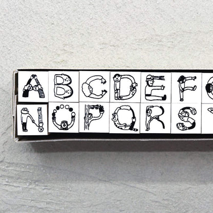 36 Sublo × Hoshino Shiho Alphabet Rubber Stamp Set