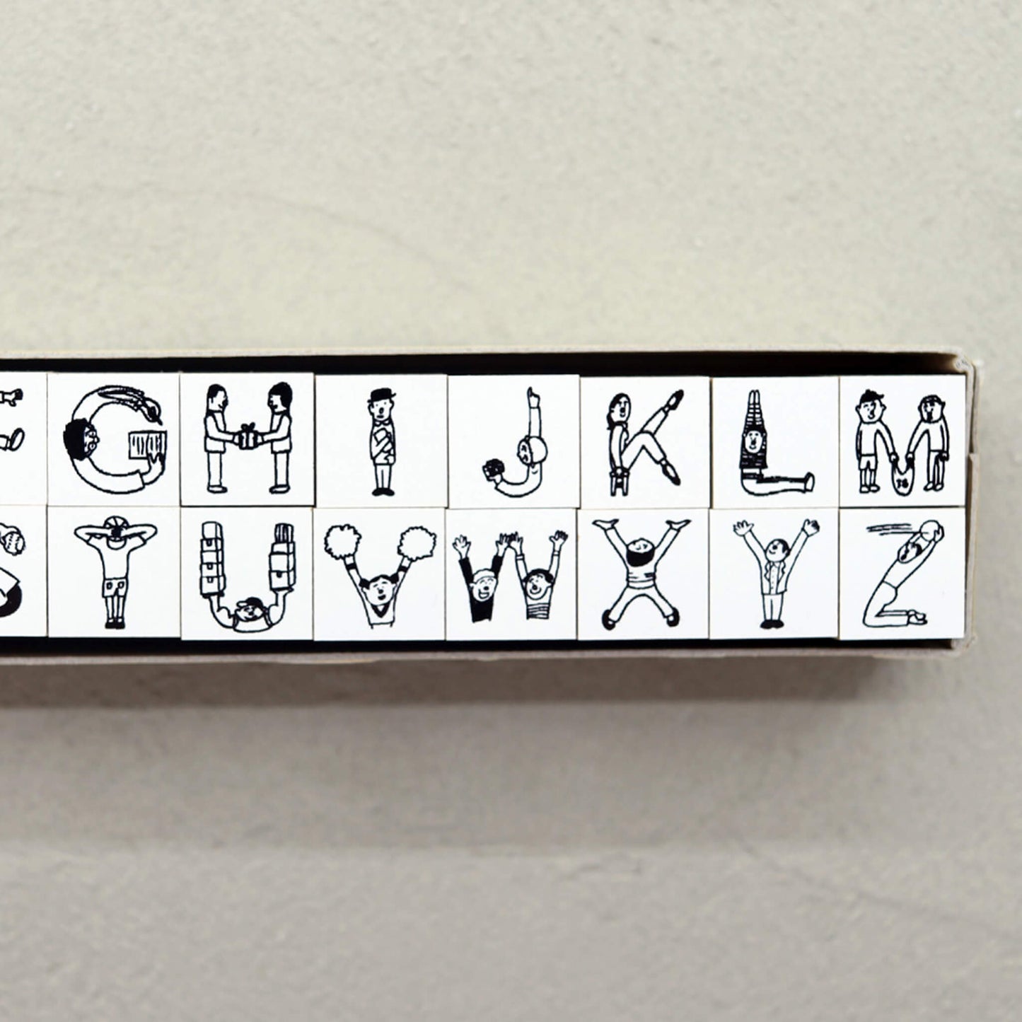 36 Sublo × Hoshino Shiho Alphabet Rubber Stamp Set