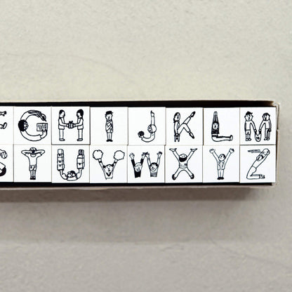 36 Sublo × Hoshino Shiho Alphabet Rubber Stamp Set