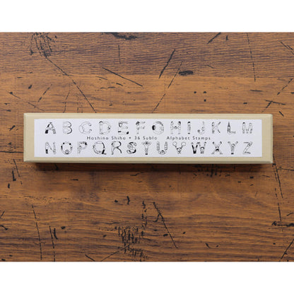 36 Sublo × Hoshino Shiho Alphabet Rubber Stamp Set