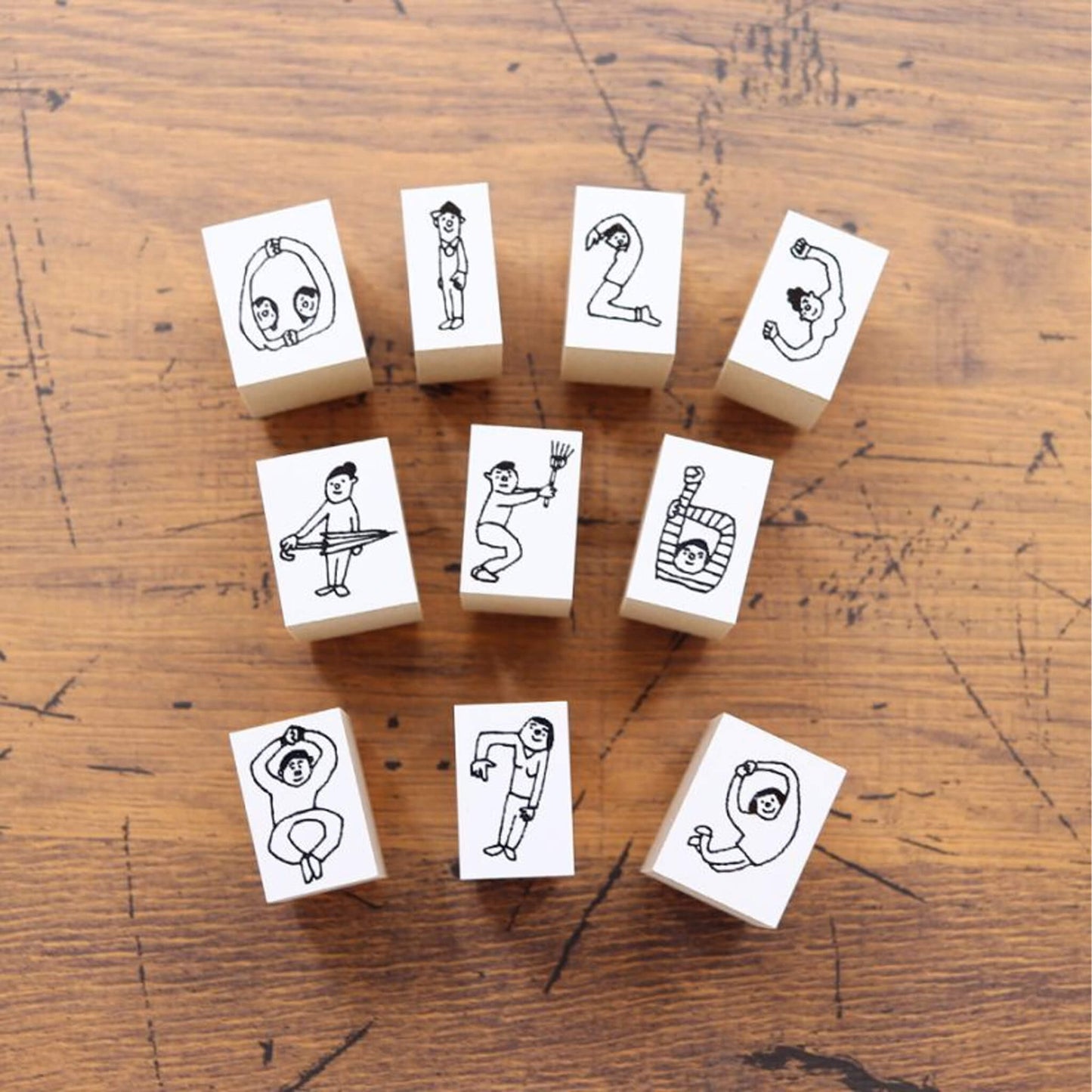 36 Sublo × Hoshino Shiho Number Rubber Stamp Set