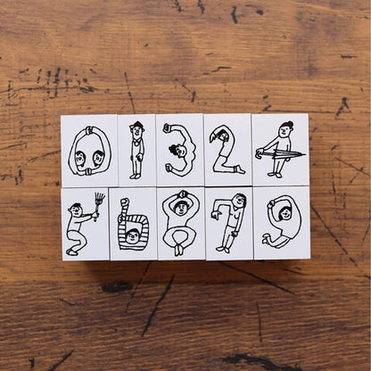 36 Sublo × Hoshino Shiho Number Rubber Stamp Set