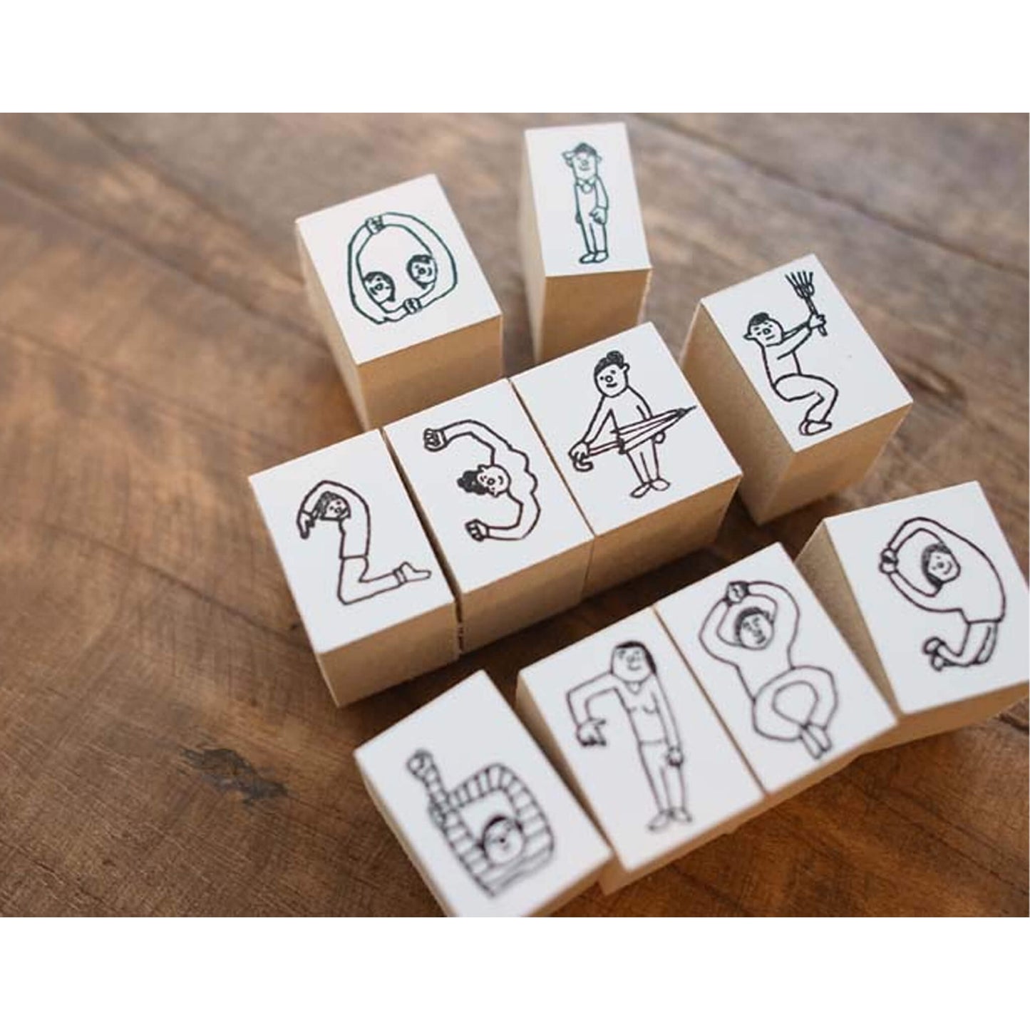 36 Sublo × Hoshino Shiho Number Rubber Stamp Set