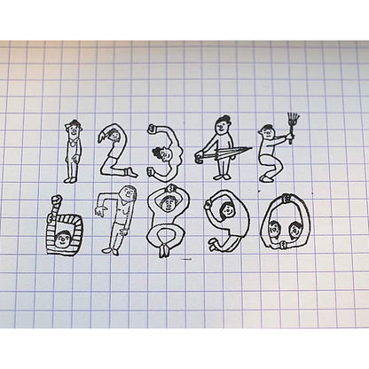 36 Sublo × Hoshino Shiho Number Rubber Stamp Set