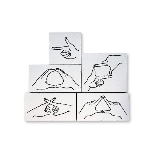 36 Sublo × Hoshino Shiho Rubber Stamps - Hand Marks