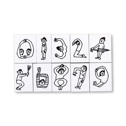 36 Sublo × Hoshino Shiho Number Rubber Stamp Set