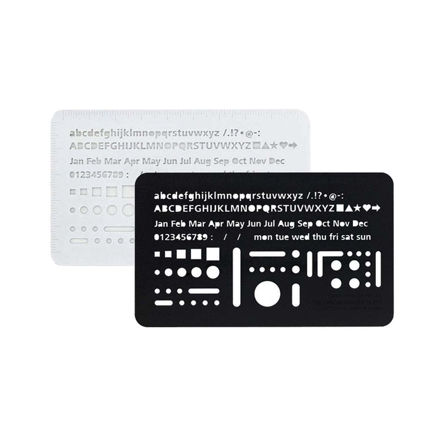 Luddite THIS INDUSTRIAL Technical Eraser Plate & Stencil Ruler