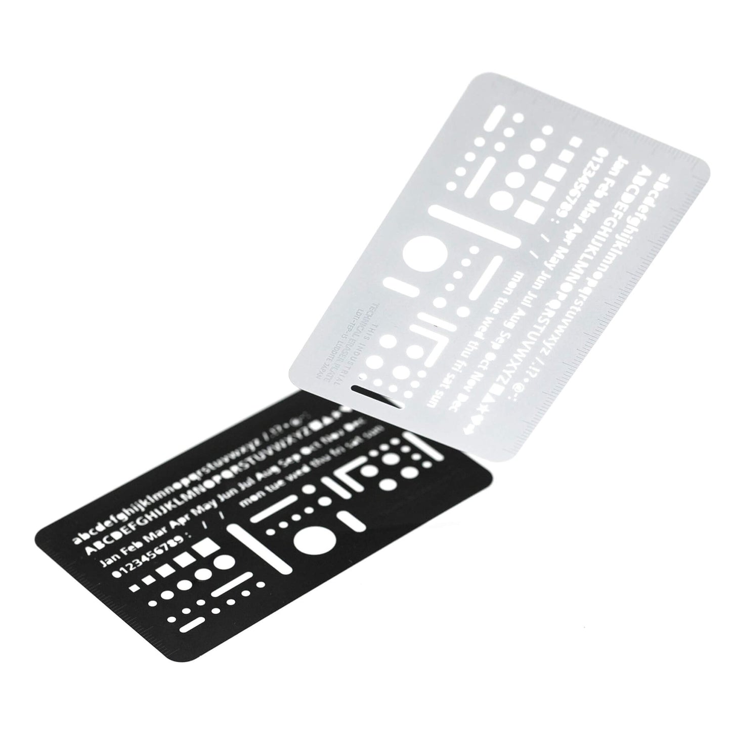 Luddite THIS INDUSTRIAL Technical Eraser Plate & Stencil Ruler