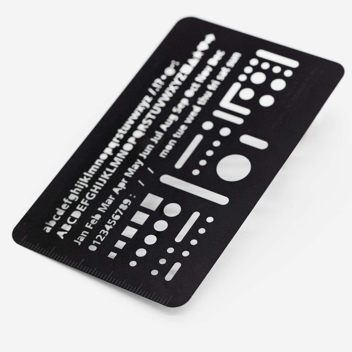 Luddite THIS INDUSTRIAL Technical Eraser Plate & Stencil Ruler