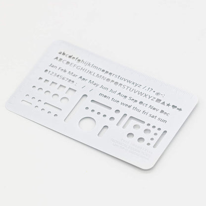 Luddite THIS INDUSTRIAL Technical Eraser Plate & Stencil Ruler