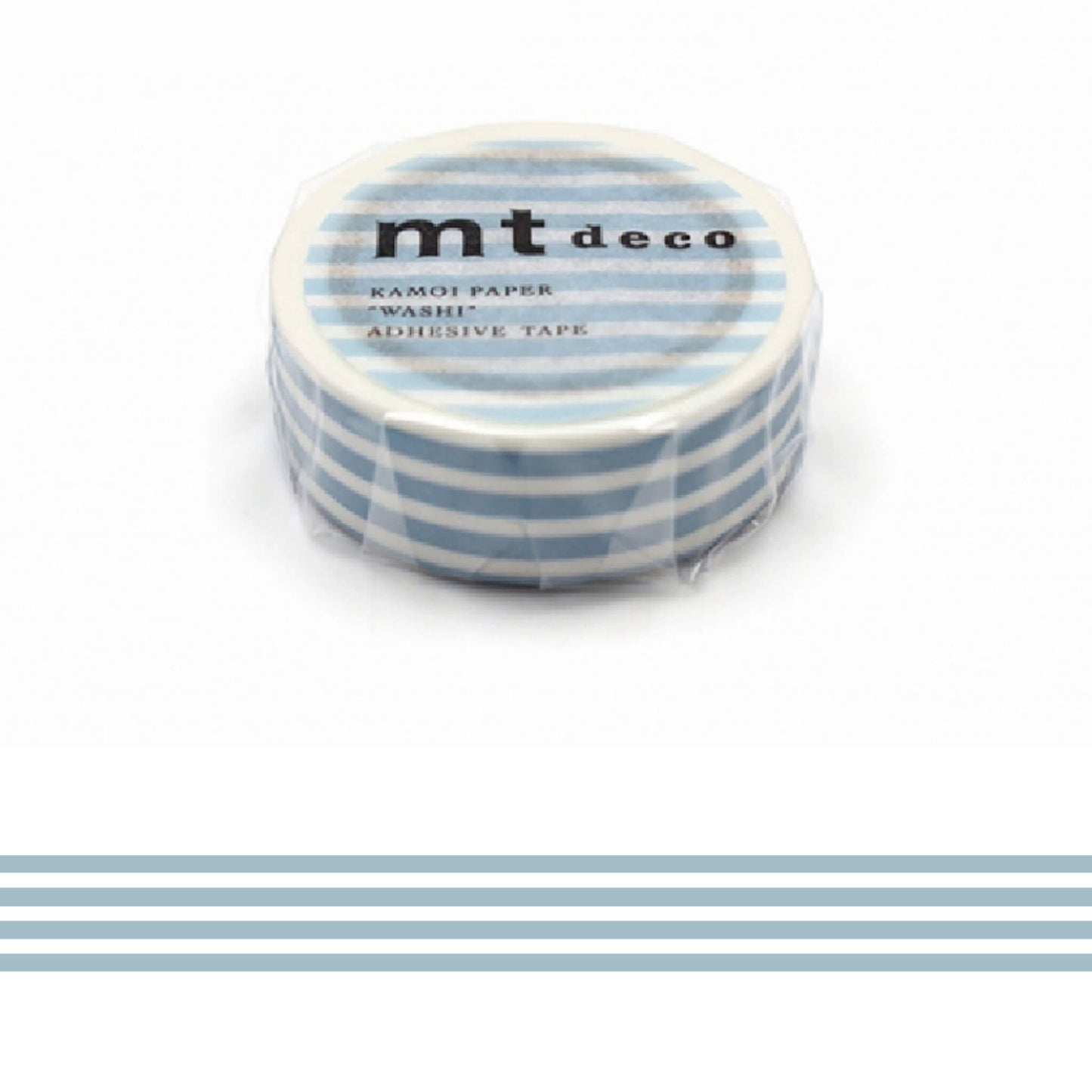 mt deco Washi Tape - Border - Ice [15mm] [Washi Tejp]