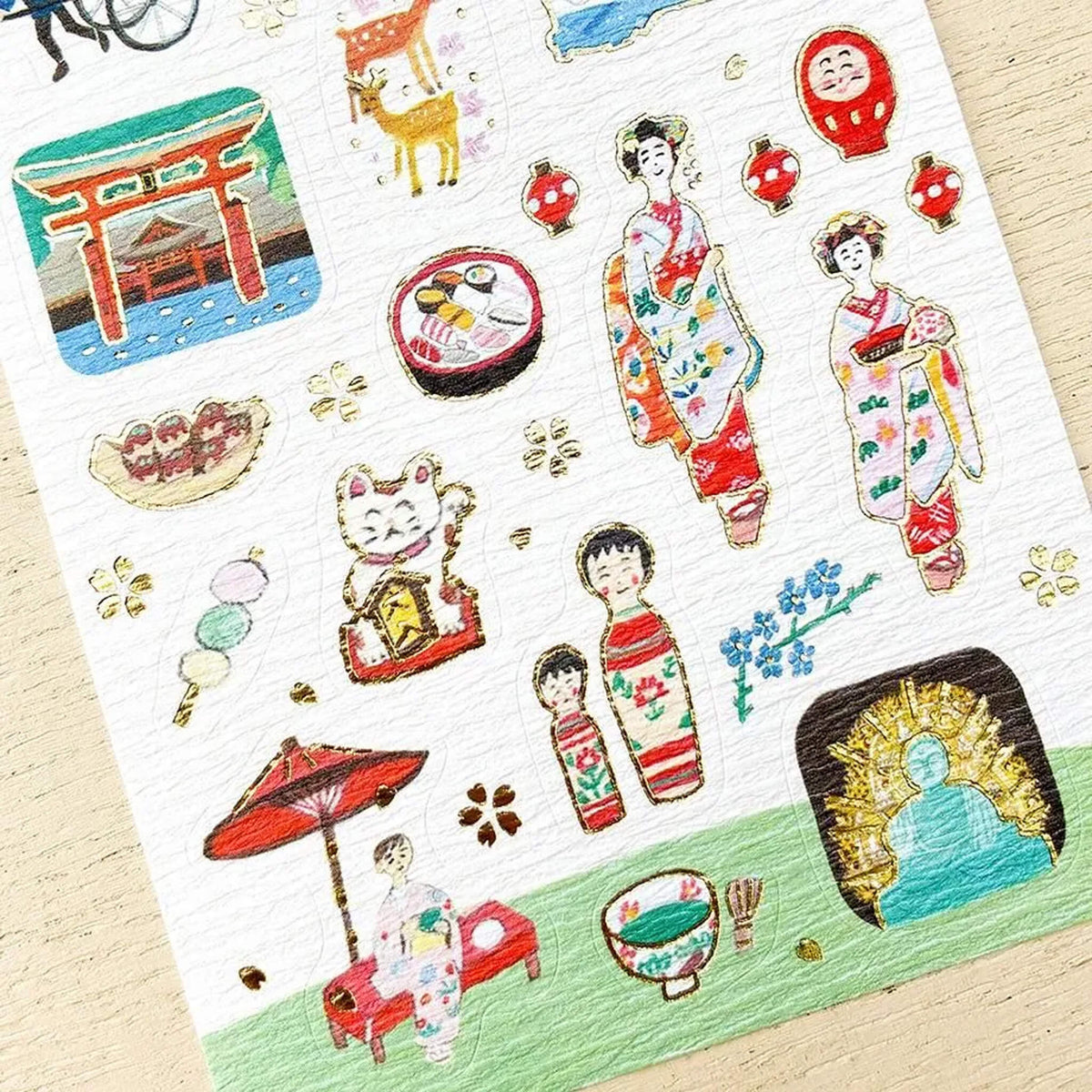 Cozyca Hyogensha Washi Sticker Sheet - JAPAN