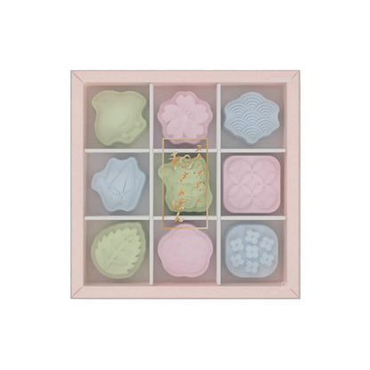 Sun-Star Wasanpon 9-Piece Stamp Set - Japanese Motifs [Gummistämpel]