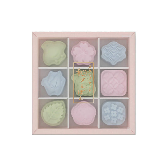Sun-Star Wasanpon 9-Piece Stamp Set - Japanese Motifs [Gummistämpel]