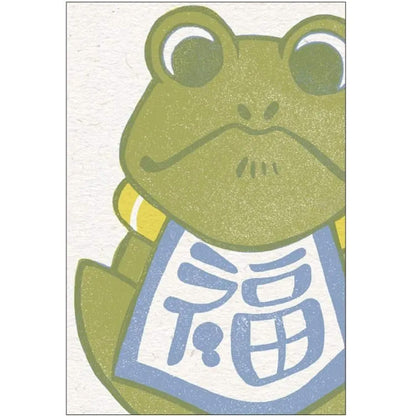 Active Corporation × Umeya / Mori Kanae Retro Printing Postcard - Kaeru
