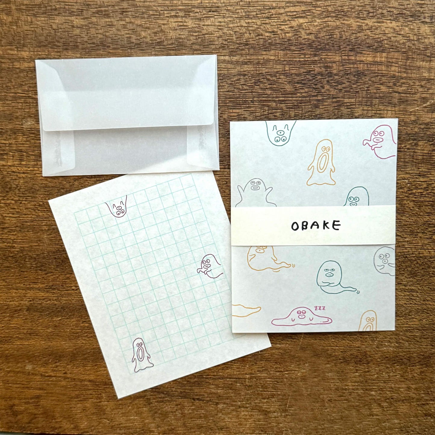 Mizushima × Keiko Shibata Mini Letter Set - Ghost