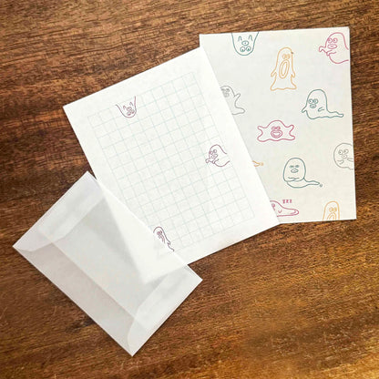 Mizushima × Keiko Shibata Mini Letter Set - Ghost