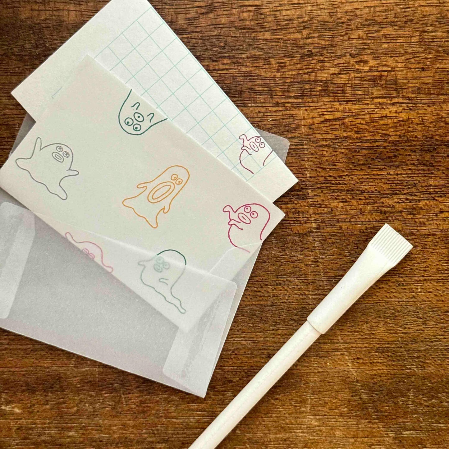 Mizushima × Keiko Shibata Mini Letter Set - Ghost