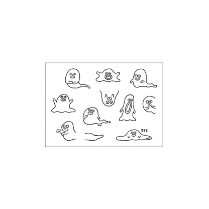 Mizushima × Keiko Shibata JIZAI Clear Stamp Log - Techo Moriage-tai Ghost
