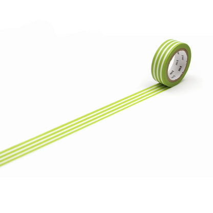 mt deco Washi Tape - Border - Kiwi [15mm] [Washi Tejp]