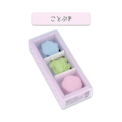 Sun-Star Wasanpon 3-Piece Stamp Set - Kotobuki