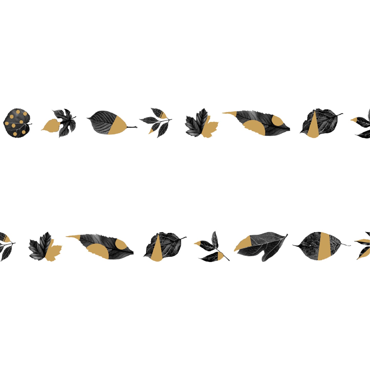 mt fab Foil Washi Tape - Leaf [15mm] [Washi Tejp]