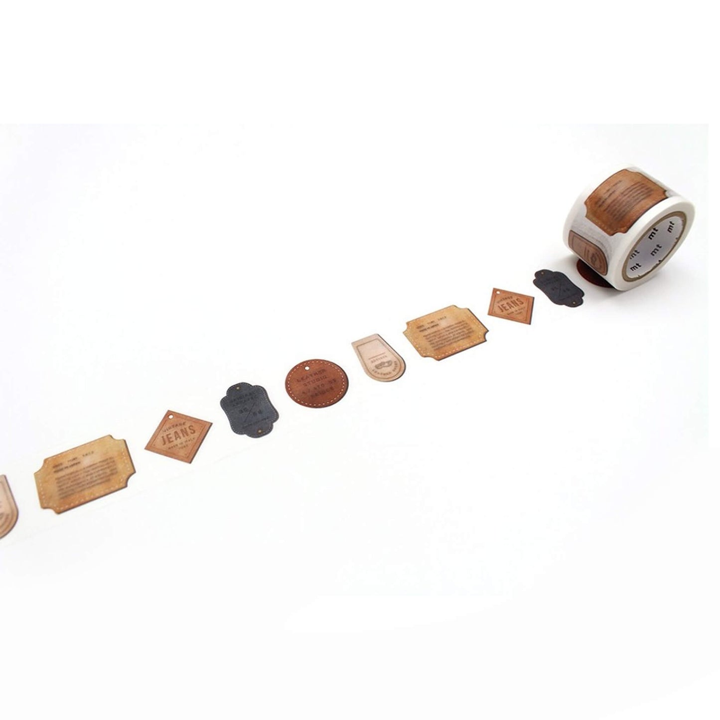 mt ex Washi Tape - Leather Tag [30mm] [Washi Tejp]