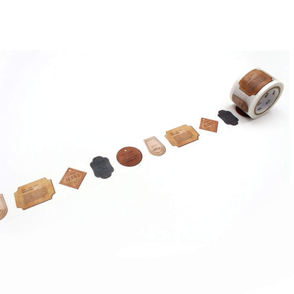 mt ex Washi Tape - Leather Tag [30mm] [Washi Tejp]