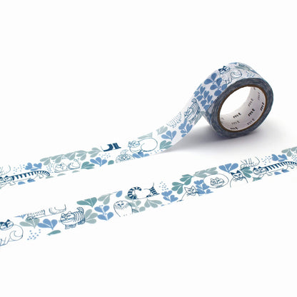 mt × Lisa Larson Washi Tape - Leaves Series [18mm] [Washi Tejp]