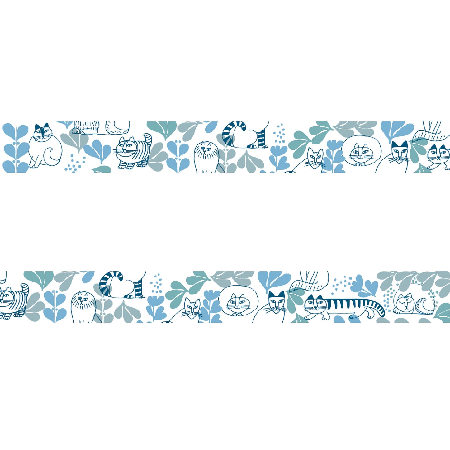 mt × Lisa Larson Washi Tape - Leaves Series [18mm] [Washi Tejp]