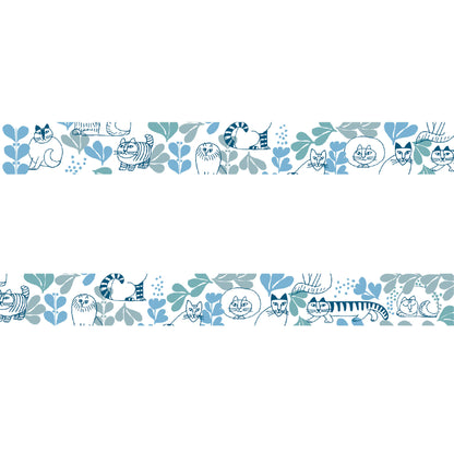 mt × Lisa Larson Washi Tape - Leaves Series [18mm] [Washi Tejp]
